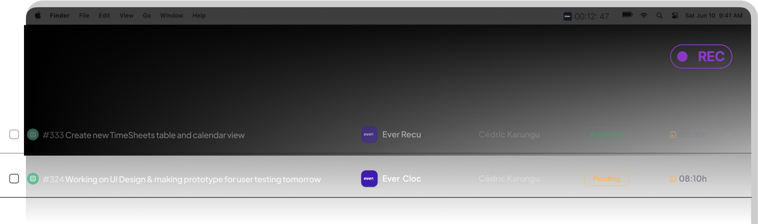 Capture Every Working Minute